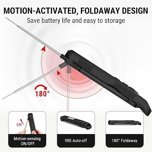 TempPro 2-in-1 Infrared Thermometer Gun with Meat Probe