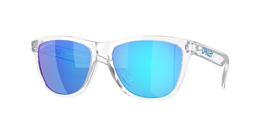 Heliostat Non-Polar Frogskin Sunglasses, Clear Frame/Blue Lens