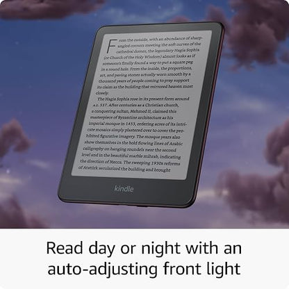Amazon Kindle Paperwhite Bundle: Includes, Amazon Kindle Paperwhite Signature Edition 32GB | Black, Fabric Cover| Black & Wireless Charging Dock