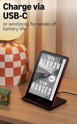 Amazon Kindle Paperwhite Signature Edition 32GB (newest model) – 20% faster with auto-adjusting front light, wireless charging, and weeks of battery life – Metallic Black
