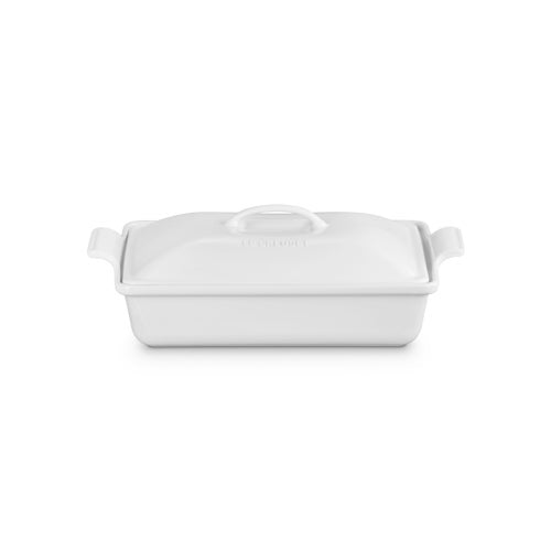4qt Heritage Stoneware Covered Rectangular Casserole Sea Salt
