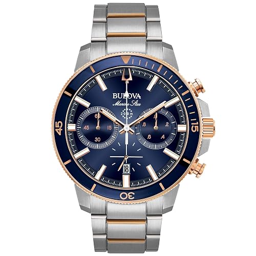 Bulova Men's Marine Star Series C Two-Tone Stainless Steel 6-Hand Chronograph Quartz Watch