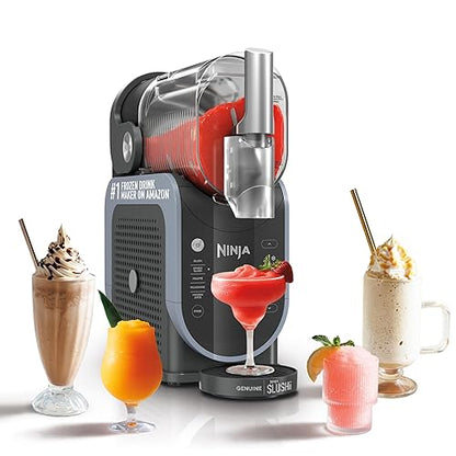 Ninja SLUSHi Professional Drink Maker, 7+ Servings, Black, FS301 | No Ice Needed, 5 Preset programs, Rapid Chill Technology, 7+ Servings, 88-Oz Easy-Fill Vessel, Dishwasher Safe Parts