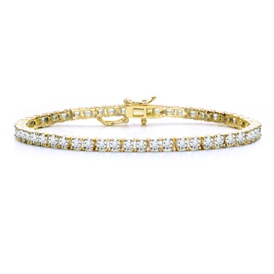 14K Gold Plated Tennis Bracelet - 7"