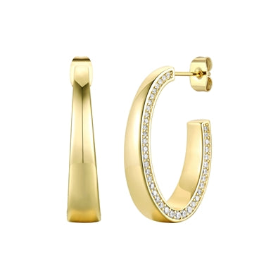 Timeless Hoop Earrings, Gold