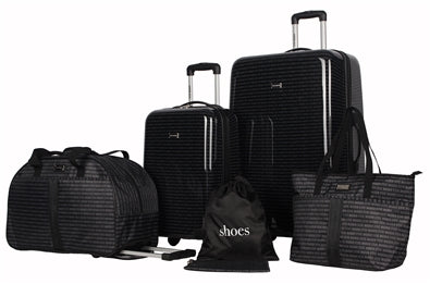 Signature Luggage Set, Black, 6 Pieces
