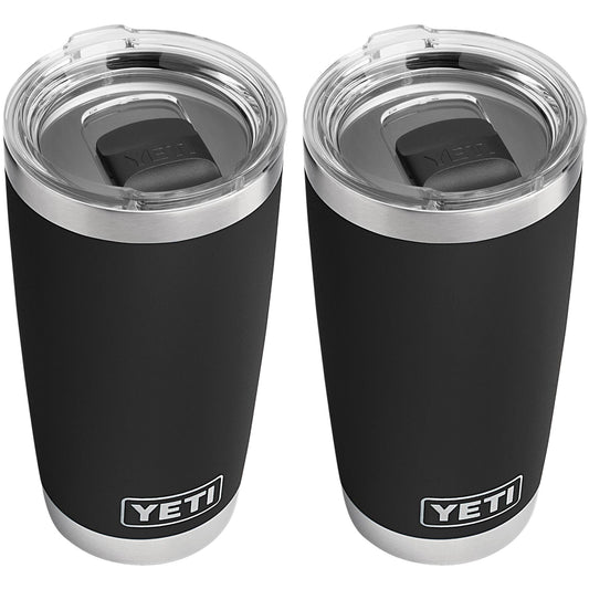 YETI Rambler 20 oz. Tumbler - Black (2-Pack)