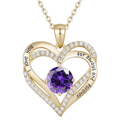 Twin Heart Necklace - 18"