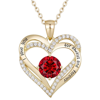 Twin Heart Necklace - 18"