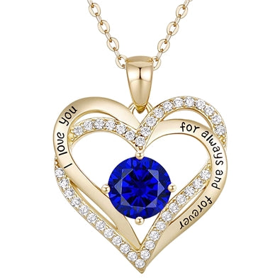 Twin Heart Necklace - 18"