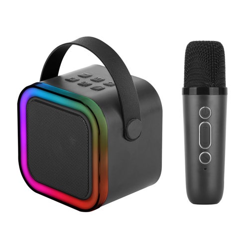 Mini Karaoke Bluetooth Speaker w/ Wireless Mic