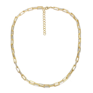 Luxury Chain Necklace, Gold, 18"