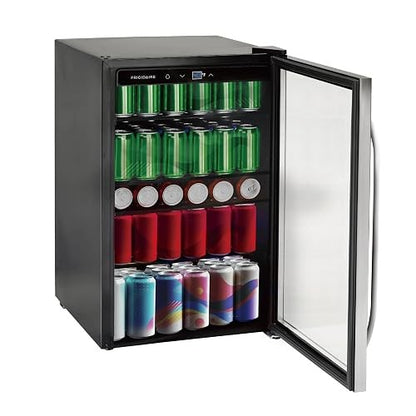 Beverage Refrigerator with Stainless Steel Glass Door