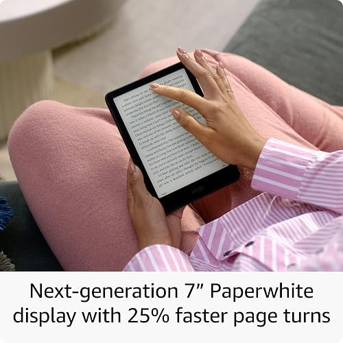 Amazon Kindle Paperwhite Bundle: Includes, Amazon Kindle Paperwhite Signature Edition 32GB | Black, Fabric Cover| Black & Wireless Charging Dock
