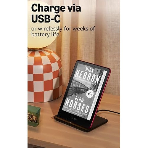Amazon Kindle Paperwhite Signature Edition 32GB (newest model) – 20% faster with auto-adjusting front light, wireless charging, and weeks of battery life – Metallic Black