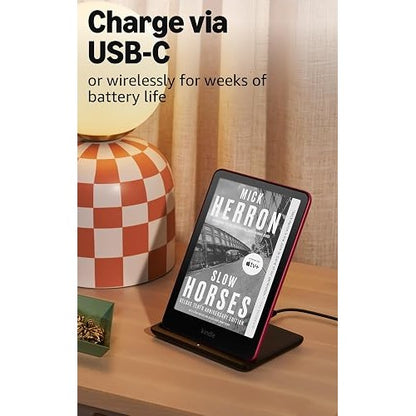 Amazon Kindle Paperwhite Signature Edition 32GB (newest model) – 20% faster with auto-adjusting front light, wireless charging, and weeks of battery life – Metallic Black