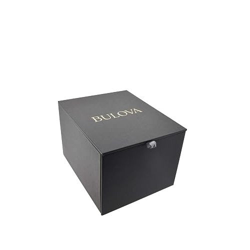 Bulova Men's Classic 3-Hand Automatic Leather Strap Watch, 21-Jewels, Hack Feature, Luminous Hands and Markers,Open Aperture and Exhibition Case Back