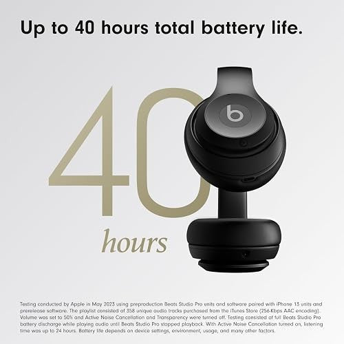 Beats Studio Pro Premium Wireless Over-Ear Headphones- Up to 40-Hour Battery Life, Active Noise Cancelling, Great for Travel & Commuting, USB-C Lossless Audio, Apple & Android Compatible