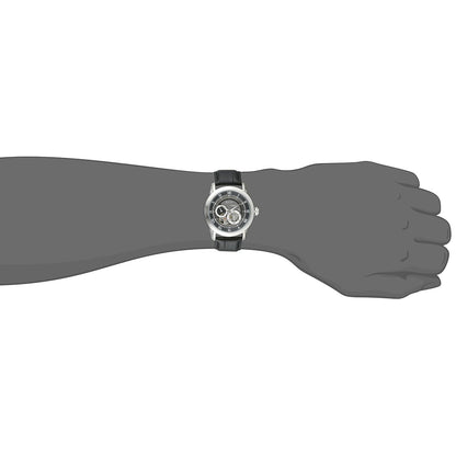 Bulova Men's Classic Sutton 4-Hand Automatic Watch, 24-Hour Sub Dial, Open Aperture, Self-Winding, Exhibition Caseback, Double Curved Mineral Crystal, Luminous Hands, 42mm