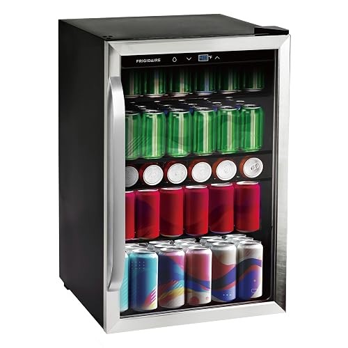 Beverage Refrigerator with Stainless Steel Glass Door