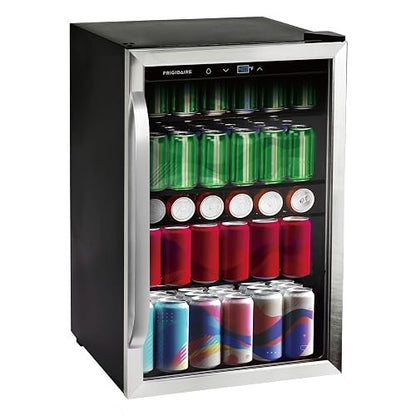 Beverage Refrigerator with Stainless Steel Glass Door