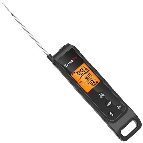 TempPro 2-in-1 Infrared Thermometer Gun with Meat Probe
