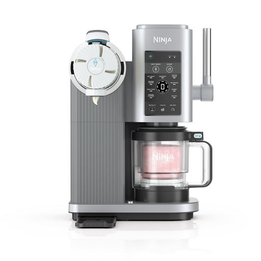 Ninja - CREAMi Scoop & Swirl Ice Cream & Soft Serve Maker, 13 One-Touch Programs, Fruit whip, Frozen custard, Gelato - Silver
