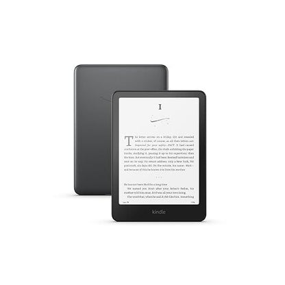 Amazon Kindle Paperwhite Signature Edition 32GB (newest model) – 20% faster with auto-adjusting front light, wireless charging, and weeks of battery life – Metallic Black