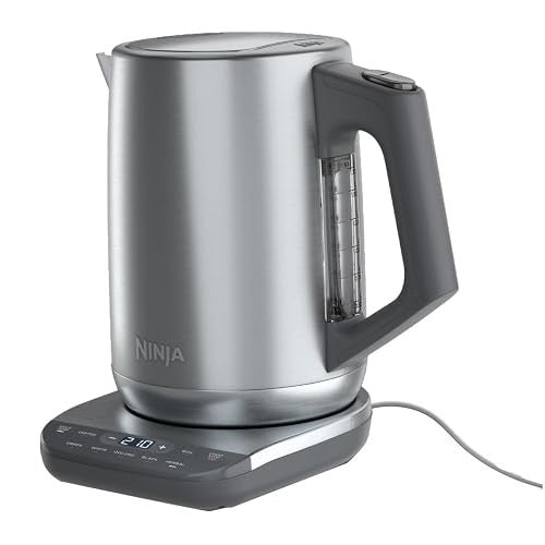 Ninja Precision Electric Kettle, 7-Cup, Rapid Boil, Stainless, KT200