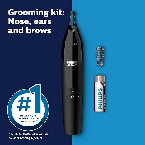 Norelco Philips Nose Trimmer 1000, for Nose, Ears & Eyebrows