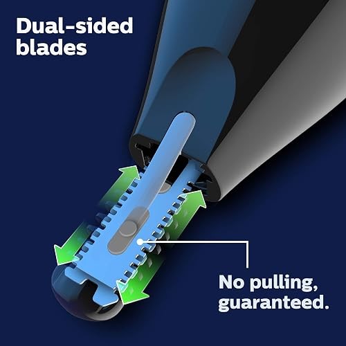 Norelco Philips Nose Trimmer 5000 for Nose, Ears, Eyebrows & Details | Protective Guard System, Dual-Sided Steel Blades, Eyebrow Combs, Rotary & Detail Trimmer, Washable, AA Battery, NT5600/62