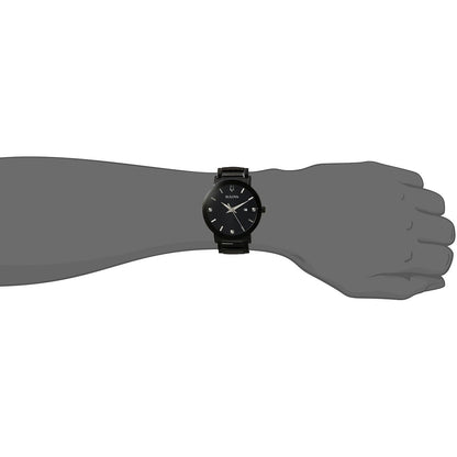 Bulova Men's 3-Hand Quartz Watch with Diamond Dial and Edge to Edge Crystal