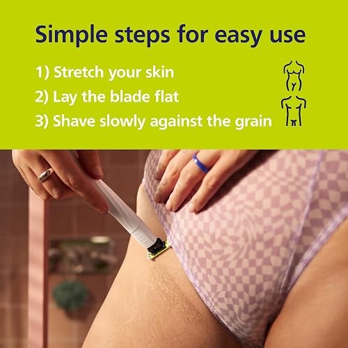 Philips Norelco OneBlade Intimate Trimmer and Shaver with Skin Protection | SkinProtect Blade, Designed for Pubic Grooming, 100% Showerproof, 30-Min Runtime, Includes Body Comb, QP1924/70
