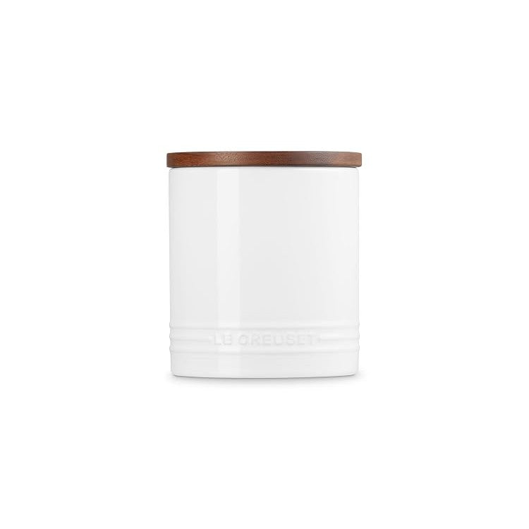 Le Creuset Stoneware Salt Cellar and Storage Canister, 38.4 oz, White