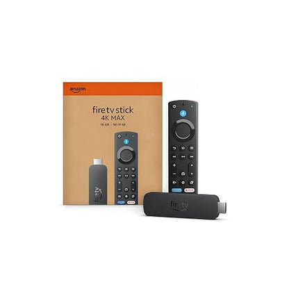 Amazon Fire TV Stick 4K Max (newest model), streaming device, with AI-powered Fire TV Search, supports Wi-Fi 6E, free & live TV without cable or satellite, find shows faster with Alexa+