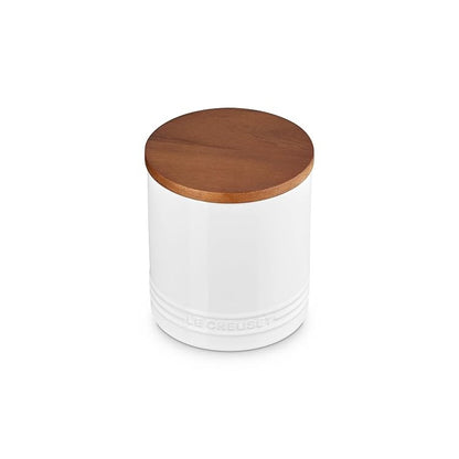 Le Creuset Stoneware Salt Cellar and Storage Canister, 38.4 oz, White